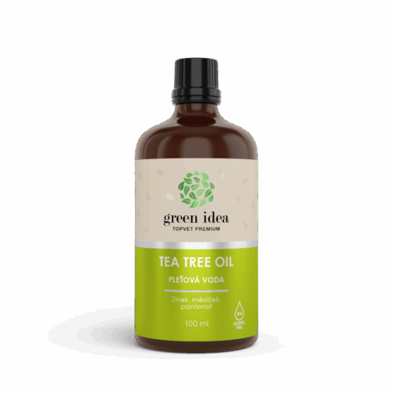 GREEN IDEA TTO pleťová voda s měsíčkem, panthenolem a zinkem bez alkoholu 100 ml