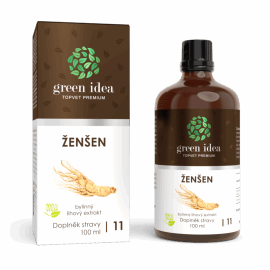GREEN IDEA Ženšen tinktura – kapky 100 ml