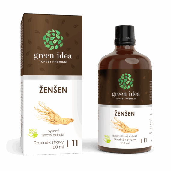 GREEN IDEA Ženšen tinktura – kapky 100 ml