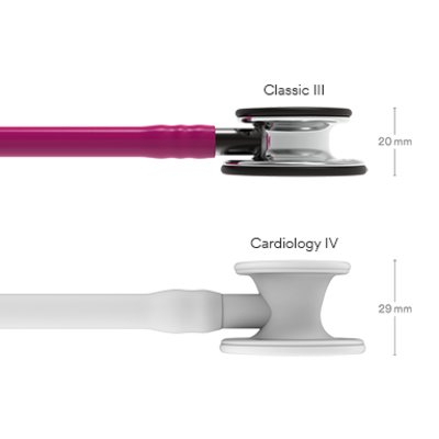 Littmann CLASSIC III Mirror 5862, Stetoskop pre internú medicínu, malinový