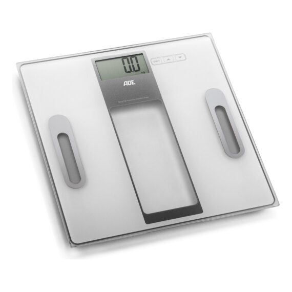 ADE BA1301 BA1300 Tabea Digitálna váha s analýzou zloženia tela, strieborná/ biela