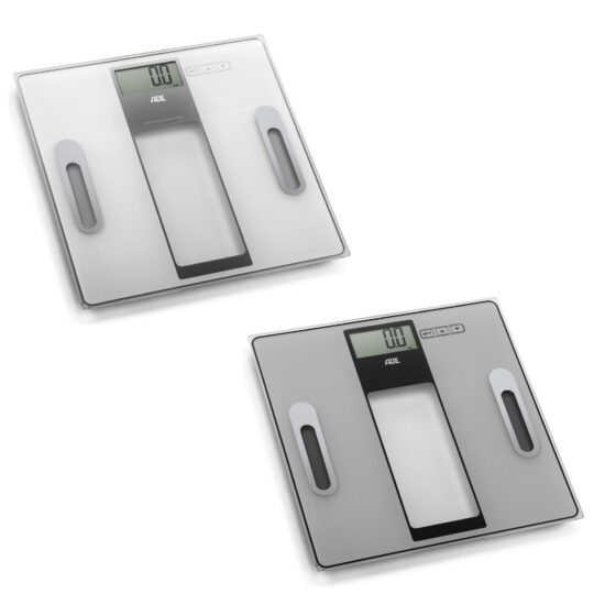 ADE BA1301 BA1300 Tabea Digitálna váha s analýzou zloženia tela, strieborná/ biela