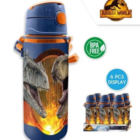 Kids Euroswan Hliníková fľaša, Jurský svet, 600 ml