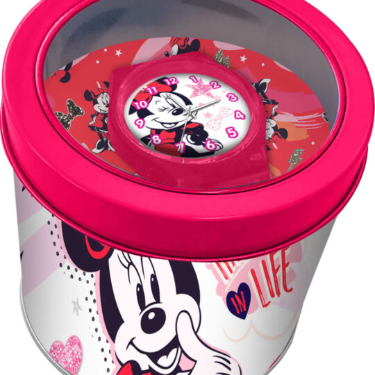Kids Euroswan Analógové hodinky v kovovej krabičke, Mickey Mouse