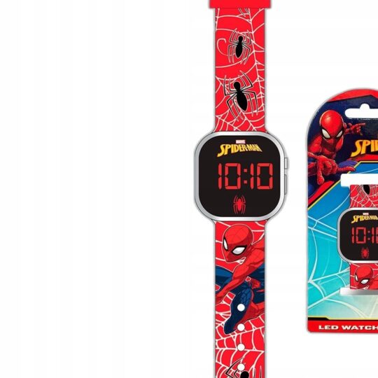 Kids Euroswan LED Digitálne hodinky – Spiderman