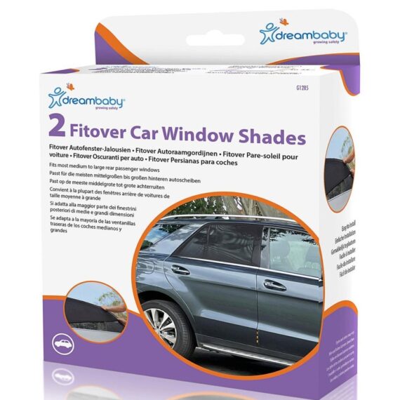 Dreambaby Roletka do auta s UV filtrom – čierna, 2 ks