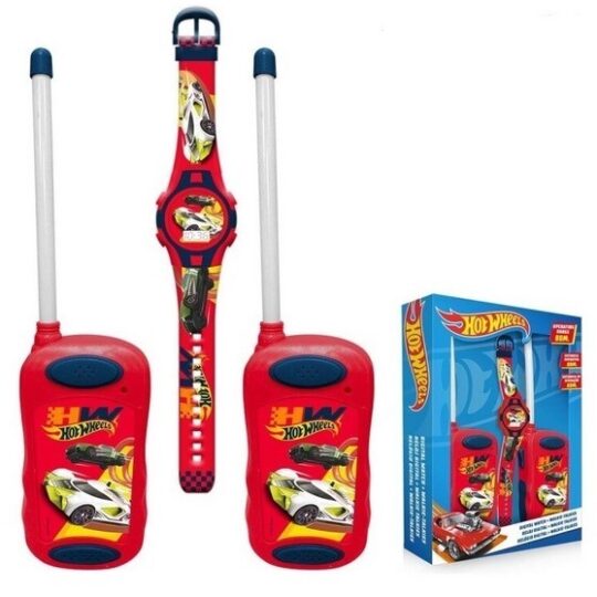 Kids Euroswan Vysielačka s digitálnymi hodinkami – Hot Wheels
