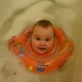BABY RING Kruh na kúpanie 0-24 m – oranžový