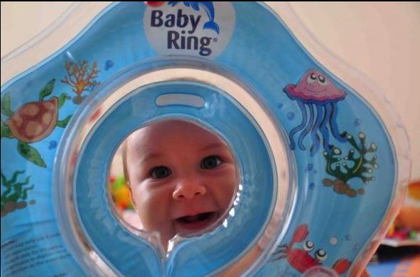 BABY RING Kruh na kúpanie 3-36 m – ružový