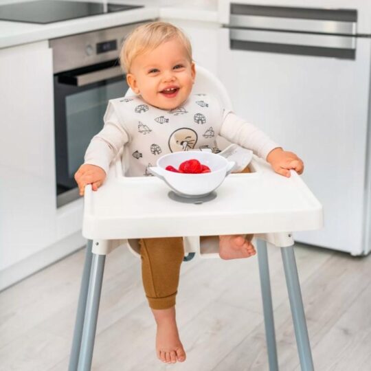 BABYONO Podbradník umývateľný Tuleň 24m+, 33×40 cm