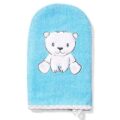 BABYONO Handrička na umývanie Bamboo modrá