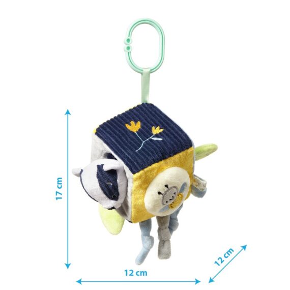 BABYONO Hračka edukačná kocka na C krúžku Woodland, 0m+