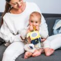 BABYONO Hračka edukačná kocka na C krúžku Woodland, 0m+