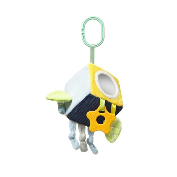 BABYONO Hračka edukačná kocka na C krúžku Woodland, 0m+