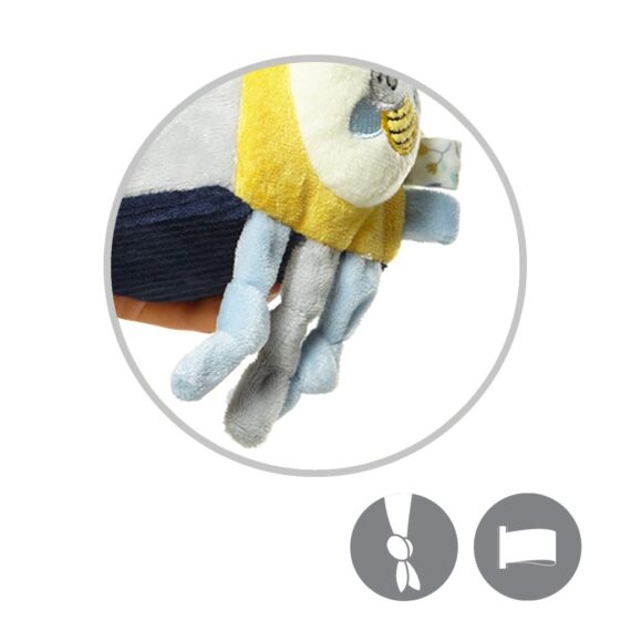 BABYONO Hračka edukačná kocka na C krúžku Woodland, 0m+