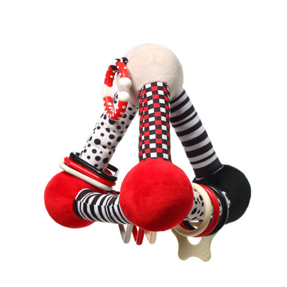 BABYONO Hračka edukačná plyšová Tiny Yoga Triangle C – More Collection
