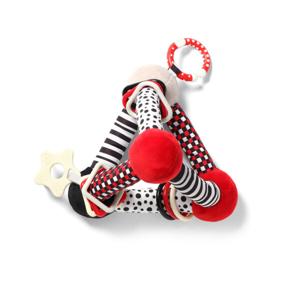 BABYONO Hračka edukačná plyšová Tiny Yoga Triangle C – More Collection