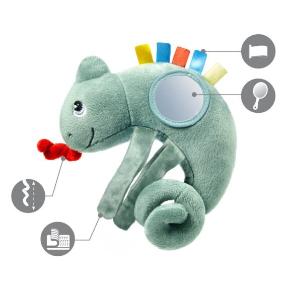 BABYONO Hračka edukačná závesná chameleón Charles 0m+