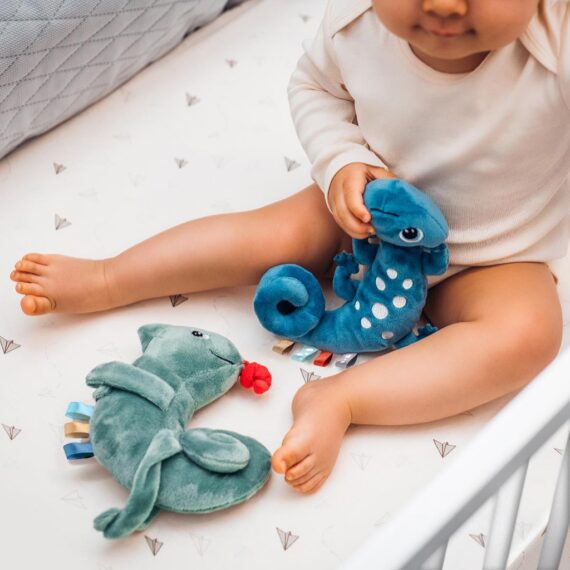 BABYONO Hračka edukačná závesná chameleón Charles 0m+