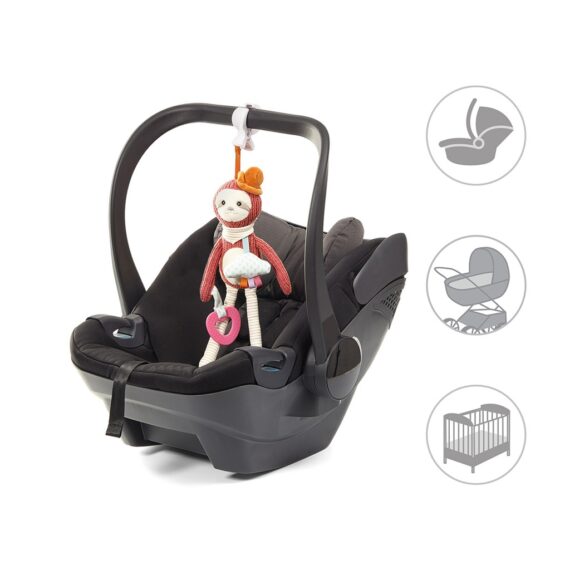 BABYONO Hračka edukačná závesná s hryzačkou leňochod Leon 0m+