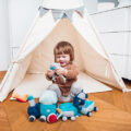 BABYONO Hračka edukatívna Safari vlak 0m+