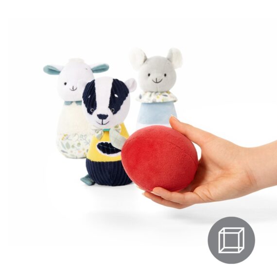 BABYONO Kolky plyšove jazvec Edmund set 4 ks, 3m+