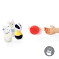 BABYONO Kolky plyšove jazvec Edmund set 4 ks, 3m+
