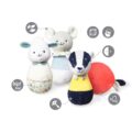 BABYONO Kolky plyšove jazvec Edmund set 4 ks, 3m+