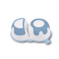 BABYONO Miska 2v1 uzatvárateľná, s lyžičkou 200+150 ml modrá 6m+