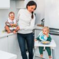 BABYONO Miska 2v1 uzatvárateľná, s lyžičkou 200+150 ml modrá 6m+