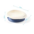 BABYONO Miska s prísavkou a lyžičkou modrá 230ml 6m+