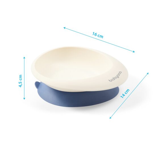 BABYONO Miska s prísavkou a lyžičkou ružová 230 ml 6m+