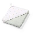 BABYONO Osuška s kapucňou froté mint 100×100 cm