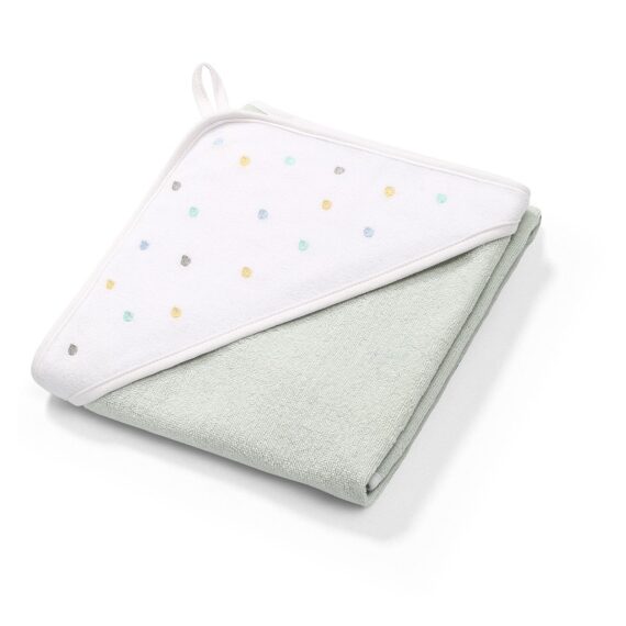 BABYONO Osuška s kapucňou froté mint 100×100 cm