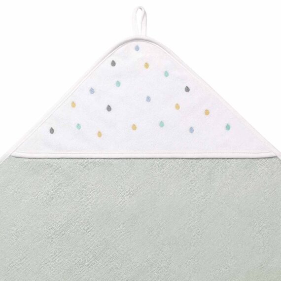 BABYONO Osuška s kapucňou froté mint 100×100 cm