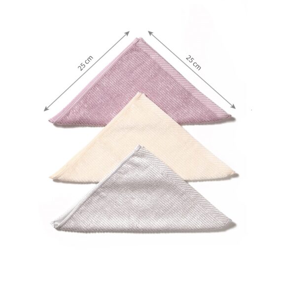 BABYONO Uteráčiky bambusové multifunkčné 3ks, 25×25 cm