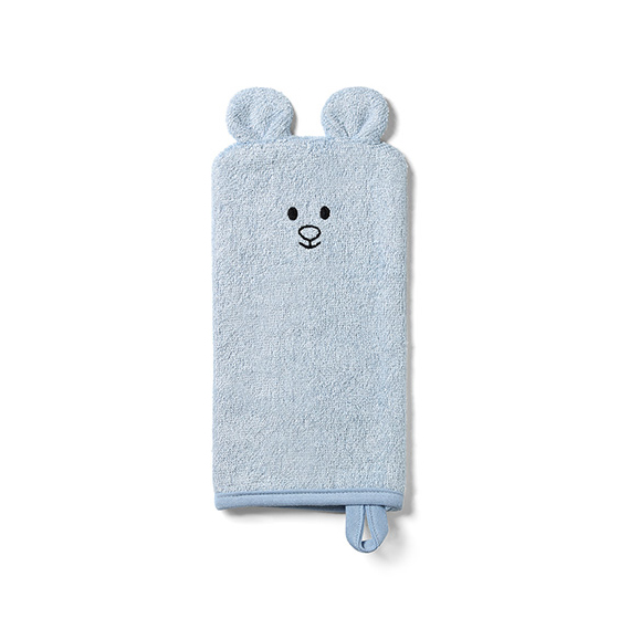 BABYONO Žinka na umývanie bambusová – blue 25×12 cm
