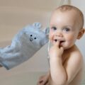BABYONO Žinka na umývanie bambusová – blue 25×12 cm