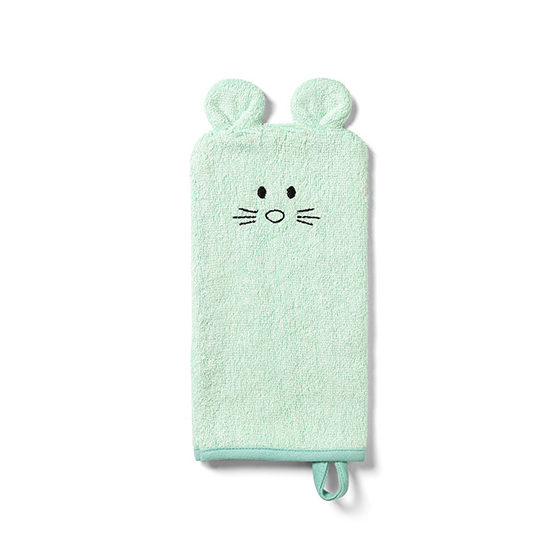 BABYONO Žinka na umývanie bambusová – green 25×12 cm