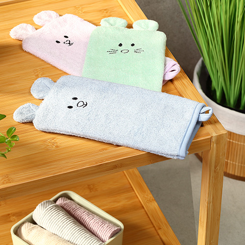 BABYONO Žinka na umývanie bambusová – green 25×12 cm