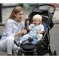 BÉBÉFOLIE Chladiaca podložka pre športový kočík – Denim
