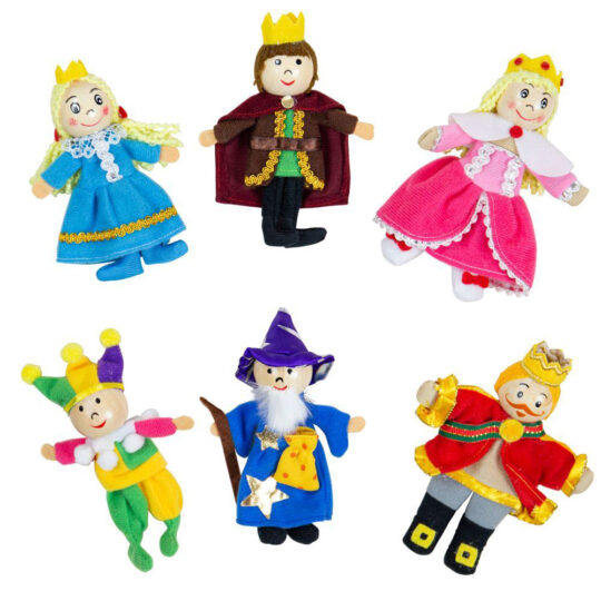 BIGJIGS TOYS Maňušky prstovej rozprávkovej postavičky z kráľovstva