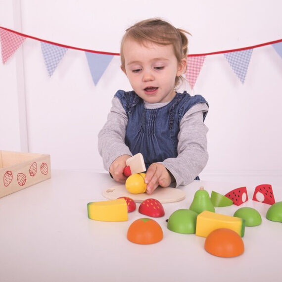 BIGJIGS TOYS Ovocie krájacie v krabičke