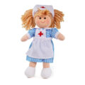 BIGJIGS TOYS Bábika látková zdravotná sestrička Nancy 28 cm