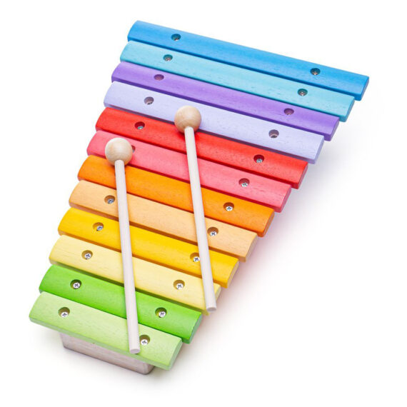 BIGJIGS TOYS Xylofón drevený
