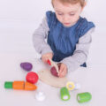 BIGJIGS TOYS Zelenina krájacia v krabičke