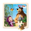 BINO Máša a medveď puzzle s myškou 20×20 cm