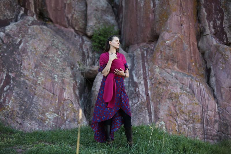 BOBA Nosič detí / šatka Wrap Prints – Sangria