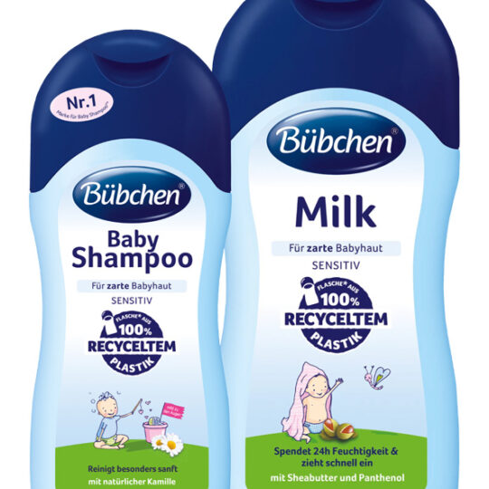 BÜBCHEN Set Baby šampón 200 ml+ Baby mlieko 400 ml