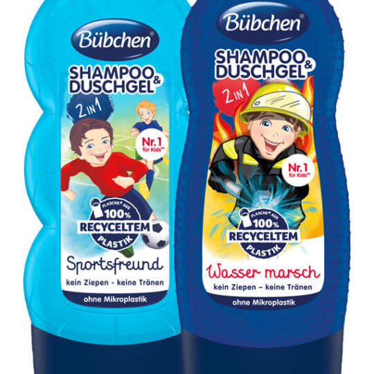 BÜBCHEN Set povolania (2v1 Malý futbalista 230 ml+2v1 Odvážny požiarnik 230 ml)
